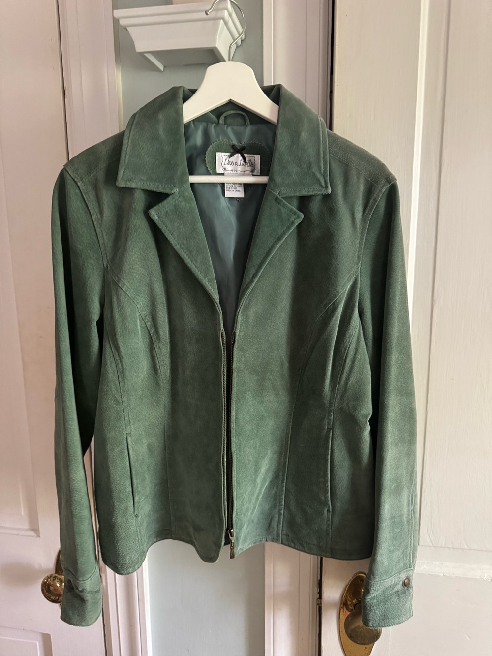 Live a Little Forest Green Suede Jacket